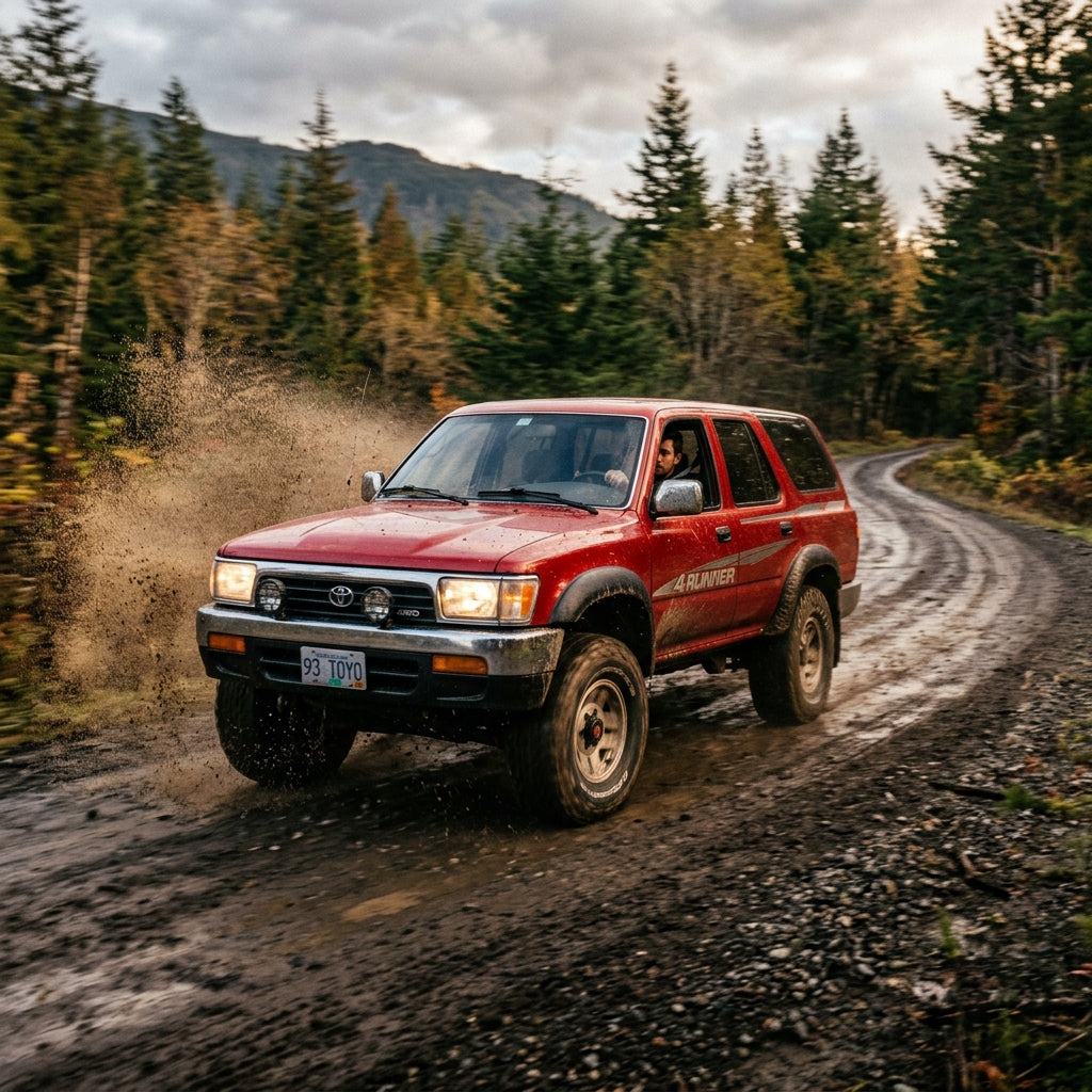 Action Shot: Toyota 4Runner Driving Fast