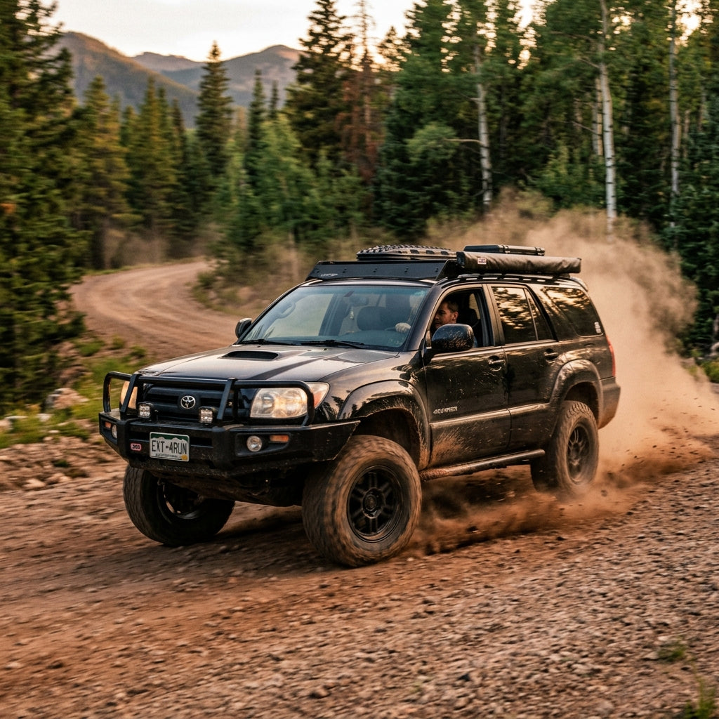 Action Shot: Toyota 4Runner Driving Fast