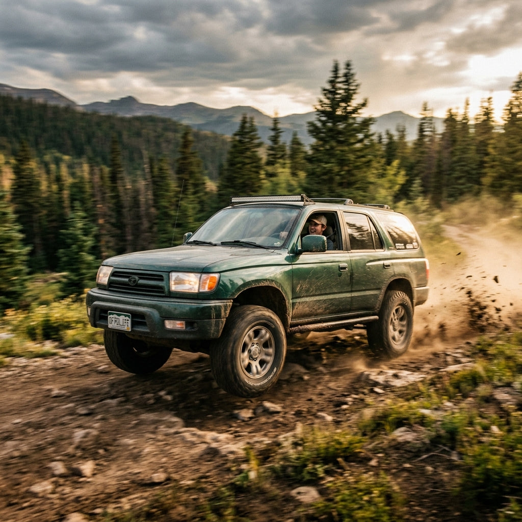 Action Shot: Toyota 4Runner Driving Fast