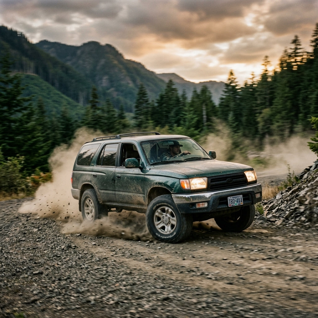 Action Shot: Toyota 4Runner Driving Fast