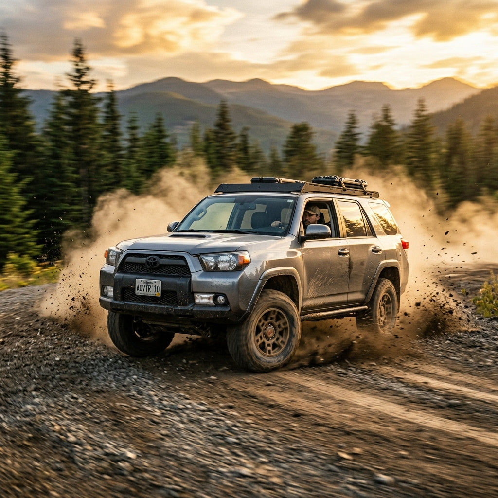 Action Shot: Toyota 4Runner Driving Fast