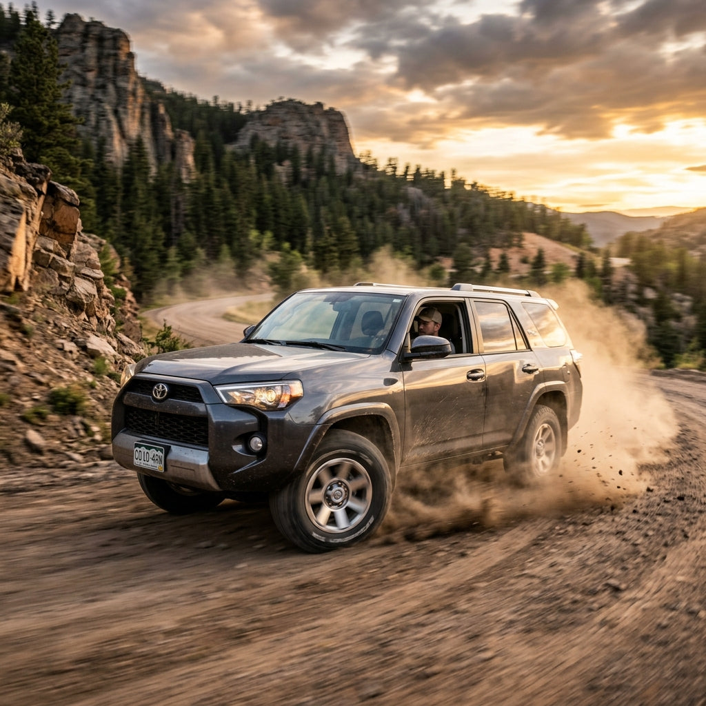 Action Shot: Toyota 4Runner Driving Fast