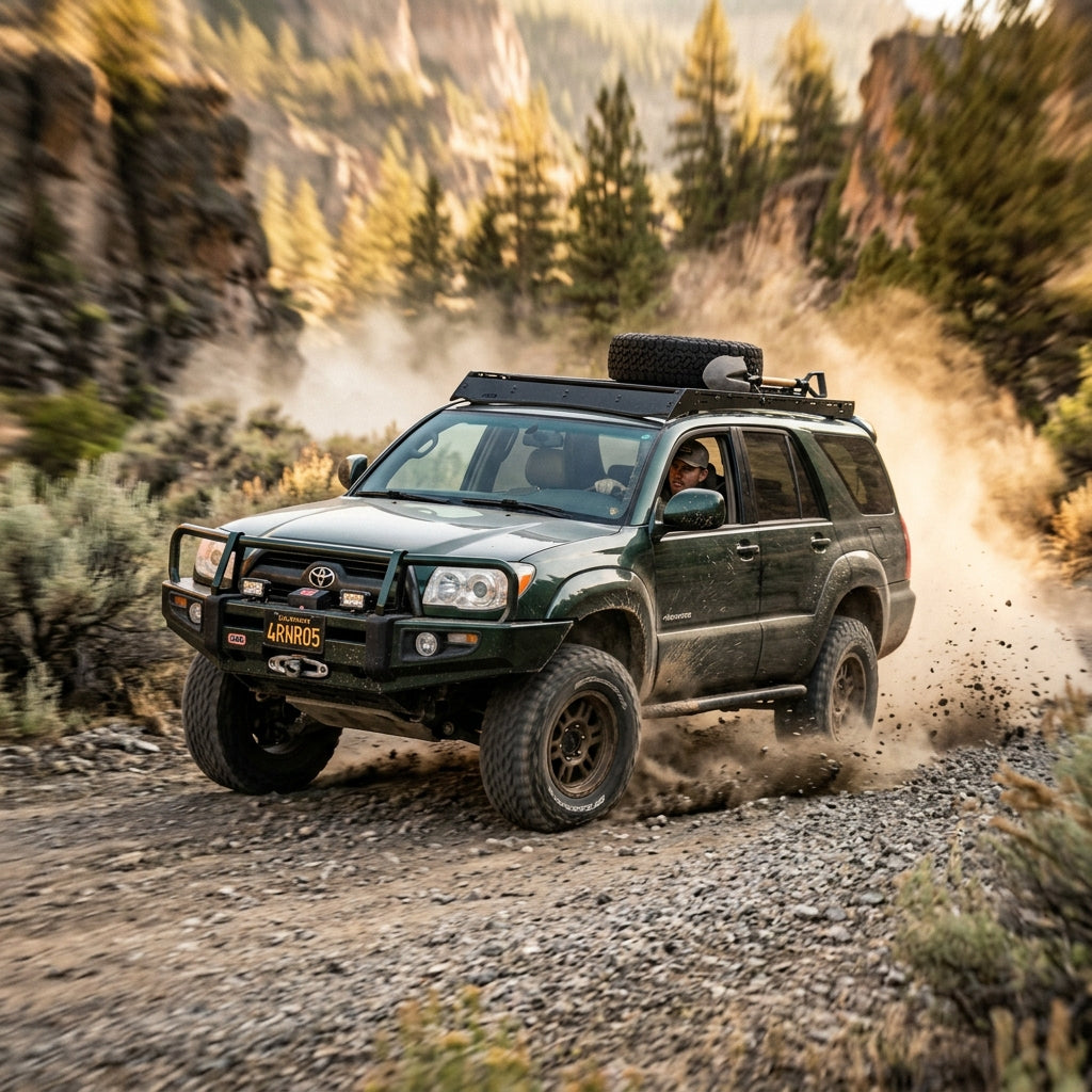 Action Shot: Toyota 4Runner Driving Fast