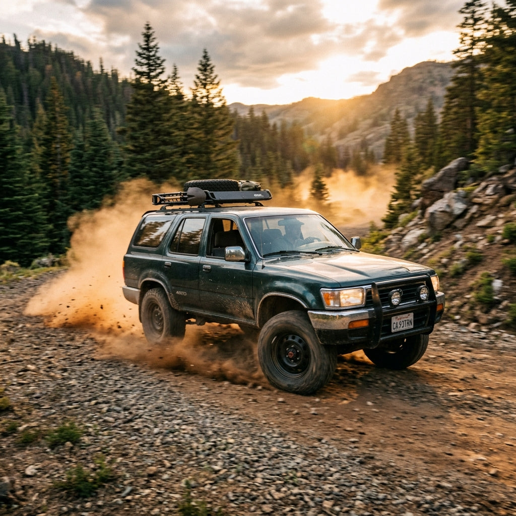 Action Shot: Toyota 4Runner Driving Fast