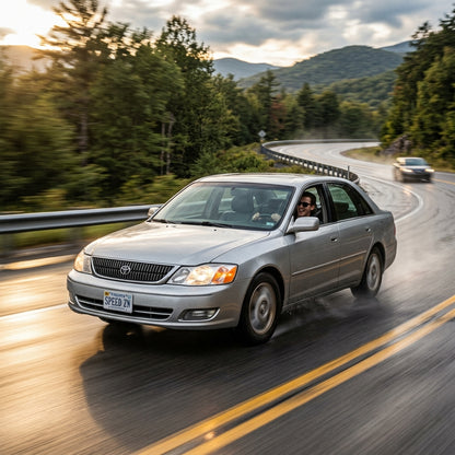 Action Shot: Toyota Avalon Driving Fast