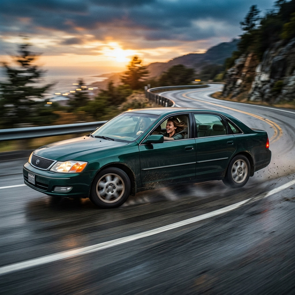 Action Shot: Toyota Avalon Driving Fast