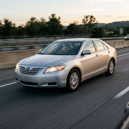 Action Shot: Toyota Camry Driving Fast