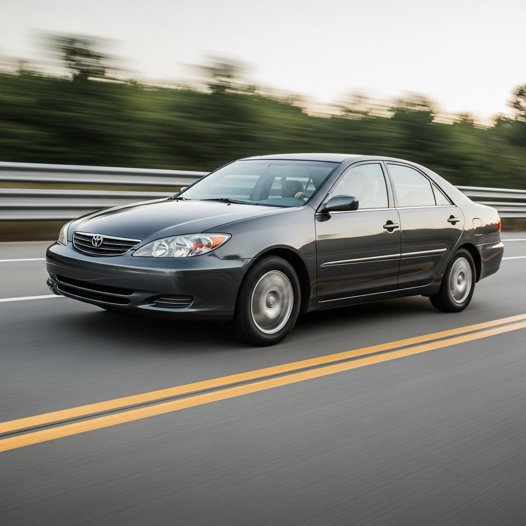 Action Shot: Toyota Camry Driving Fast