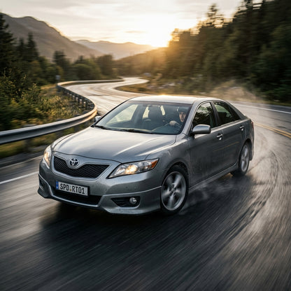 Action Shot: Toyota Camry Driving Fast
