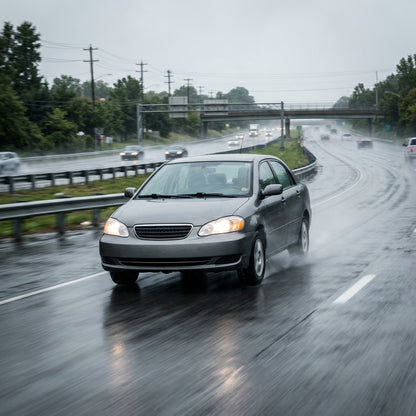 Action Shot: Toyota Camry Driving Fast
