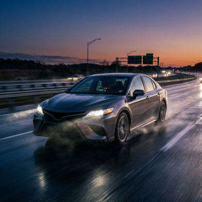 Action Shot: Toyota Camry Driving Fast