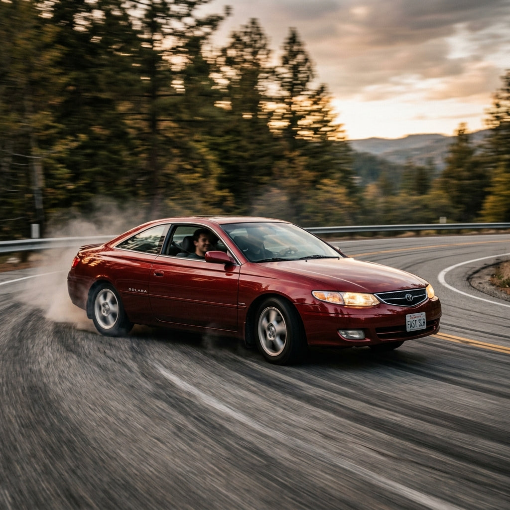 Action Shot: Toyota Camry,Solara Driving Fast