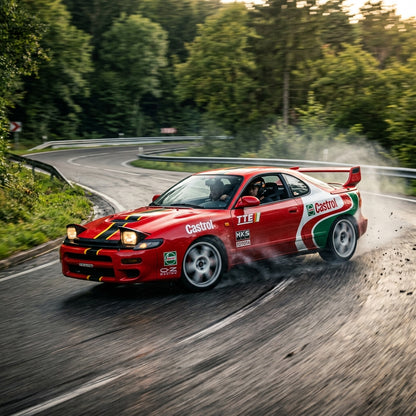 Action Shot: Toyota Celica Driving Fast