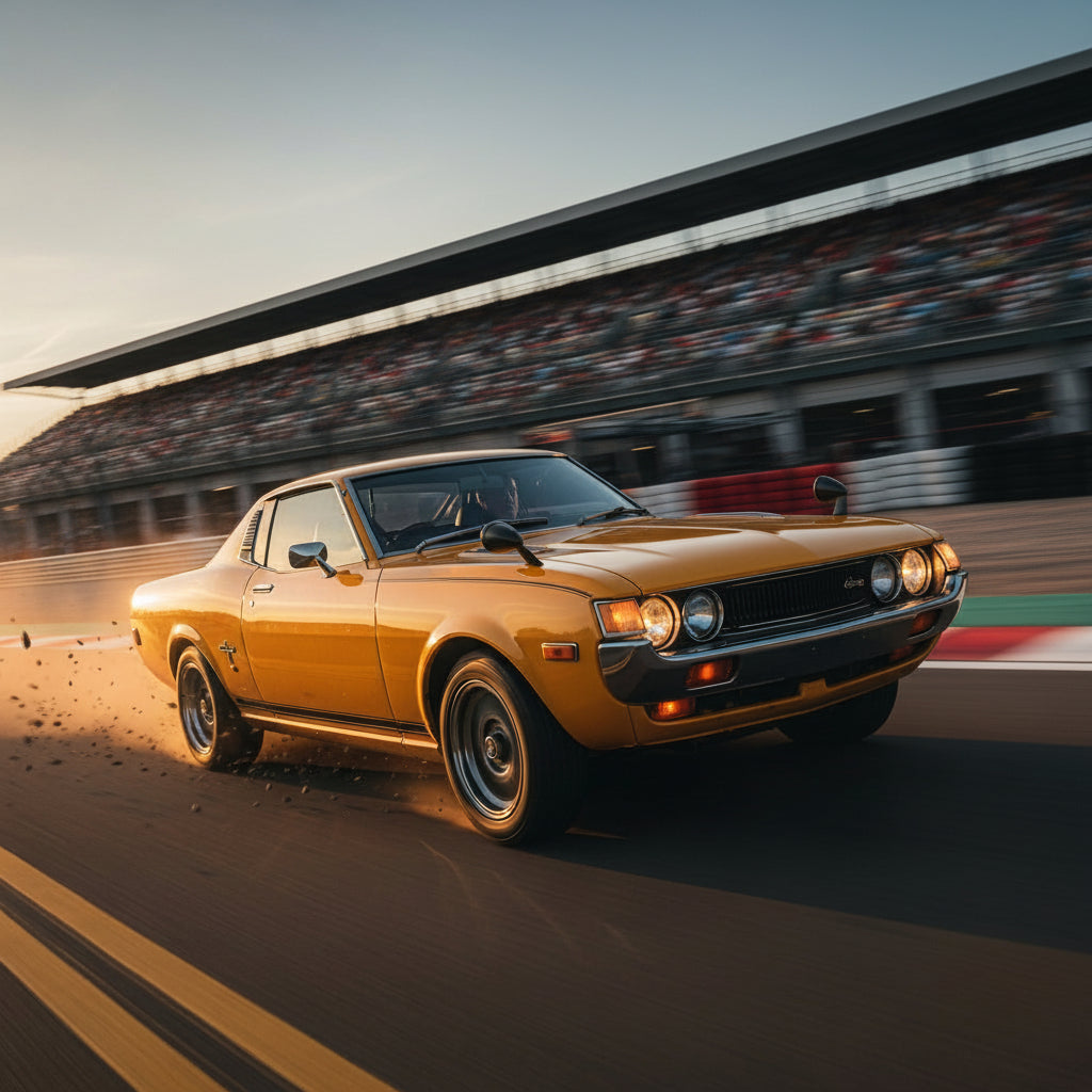 Action Shot: Toyota Celica, Pickup Driving Fast