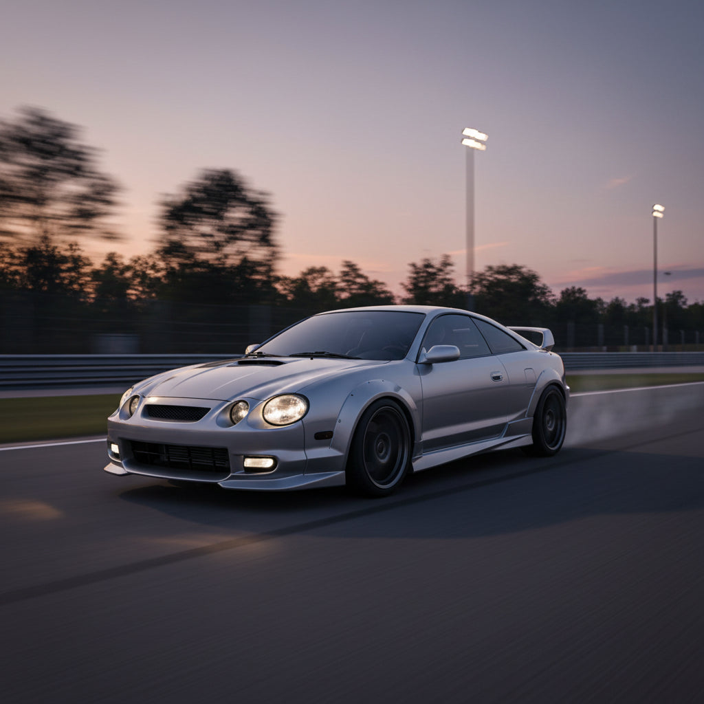 Action Shot: Toyota Corolla, Celica, Matrix Driving Fast