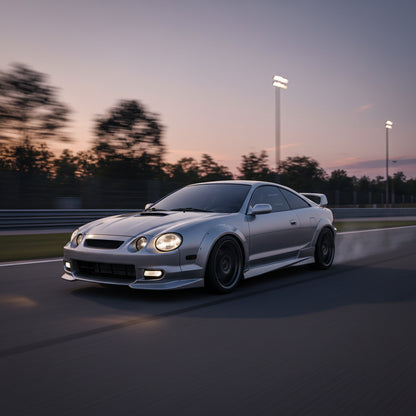 Action Shot: Toyota Corolla, Celica, Matrix Driving Fast