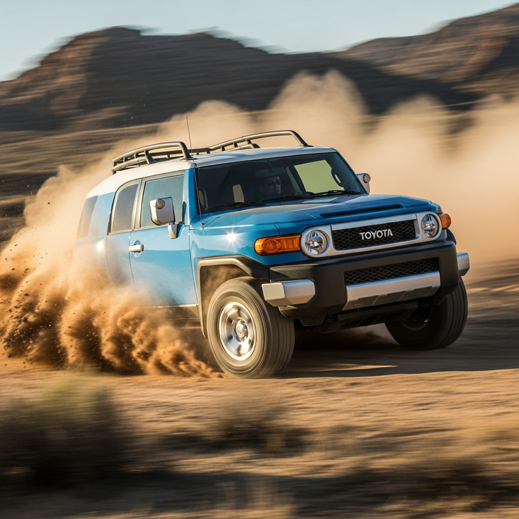Action Shot: Toyota FJ Cruiser Driving Fast