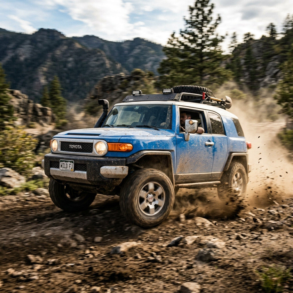 Action Shot: Toyota FJ Cruiser Driving Fast