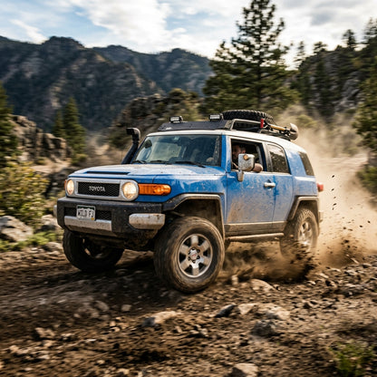 Action Shot: Toyota FJ Cruiser Driving Fast