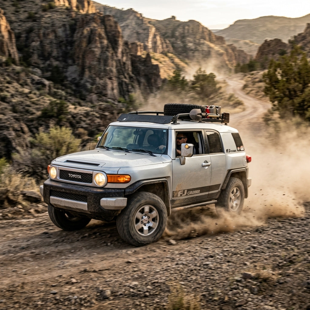 Action Shot: Toyota FJ Cruiser Driving Fast