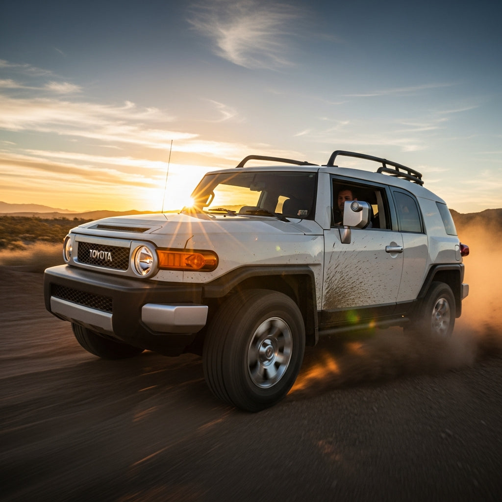 Action Shot: Toyota FJ Cruiser Driving Fast