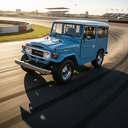 Action Shot: Toyota Land Cruiser Driving Fast