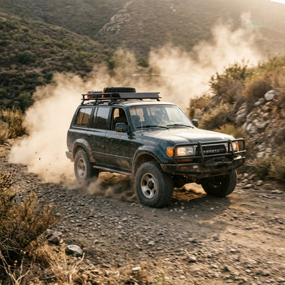 Action Shot: Toyota Land Cruiser Driving Fast