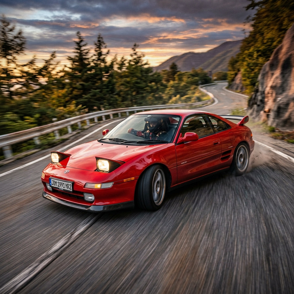 Action Shot: Toyota MR2 Driving Fast