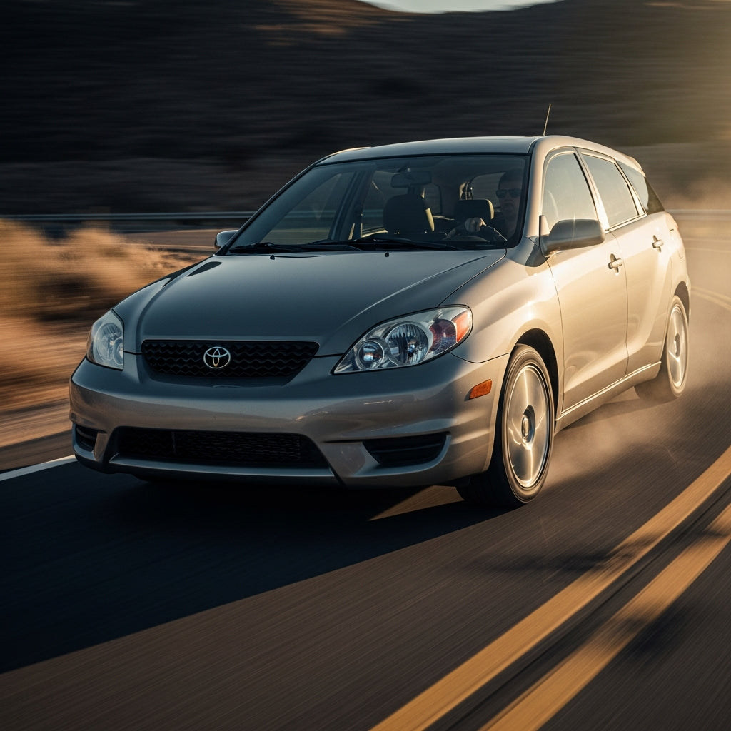 Action Shot: Toyota Matrix Driving Fast