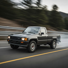 Action Shot: Toyota Pickup Driving Fast