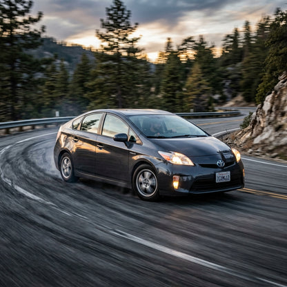 Action Shot: Toyota Prius Driving Fast