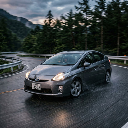 Action Shot: Toyota Prius Driving Fast