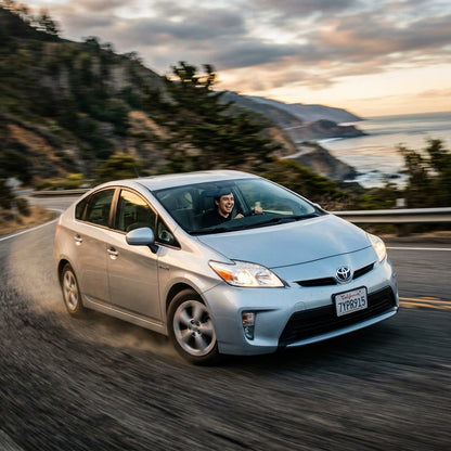 Action Shot: Toyota Prius Driving Fast