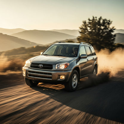 Action Shot: Toyota RAV4 Driving Fast