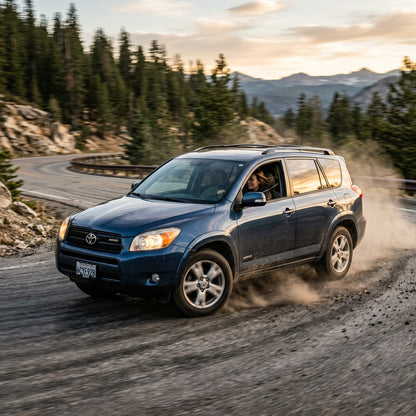 Action Shot: Toyota RAV4 Driving Fast
