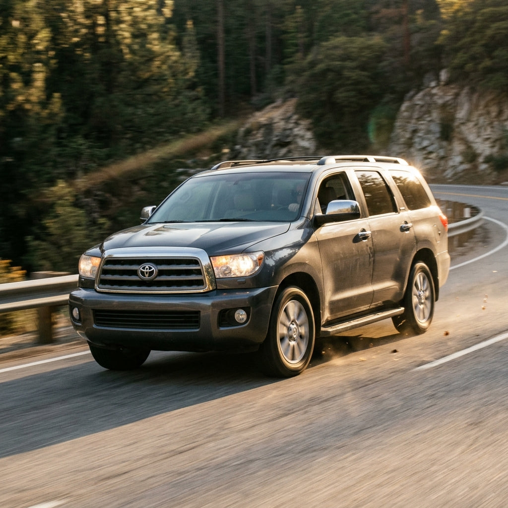 Action Shot: Toyota Sequoia Driving Fast
