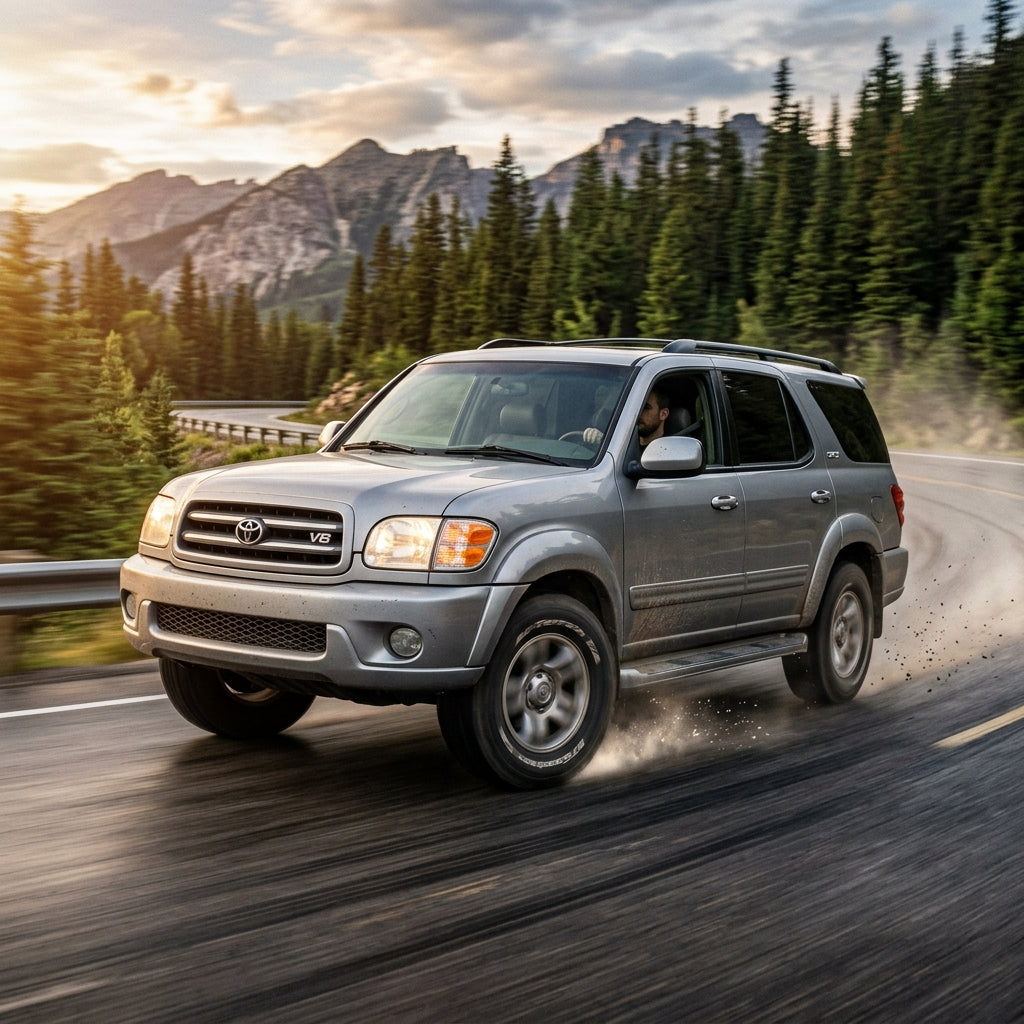 Action Shot: Toyota Sequoia Driving Fast