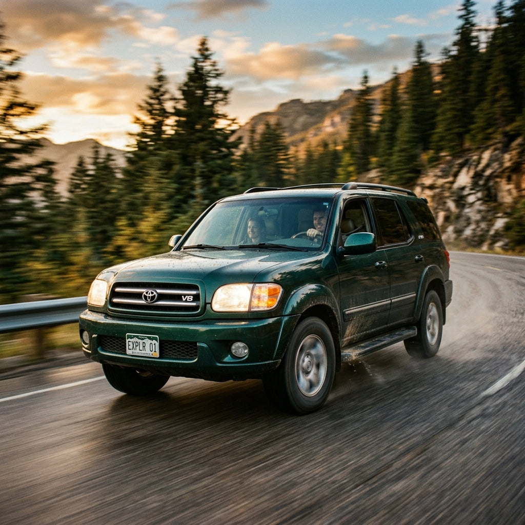 Action Shot: Toyota Sequoia Driving Fast