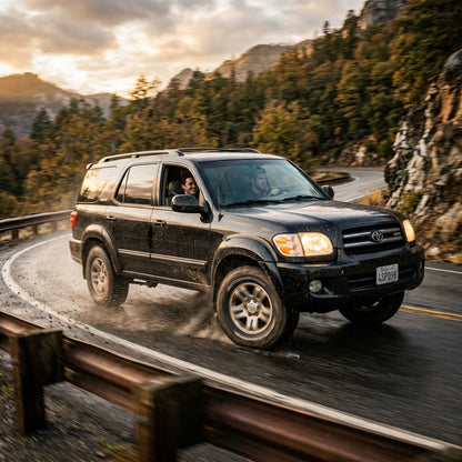 Action Shot: Toyota Sequoia Driving Fast