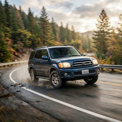 Action Shot: Toyota Sequoia  Driving Fast