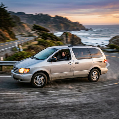 Action Shot: Toyota Sienna Driving Fast