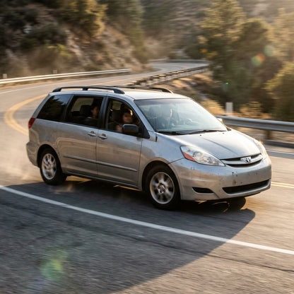 Action Shot: Toyota Sienna Driving Fast