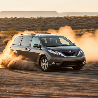 Action Shot: Toyota Sienna Driving Fast