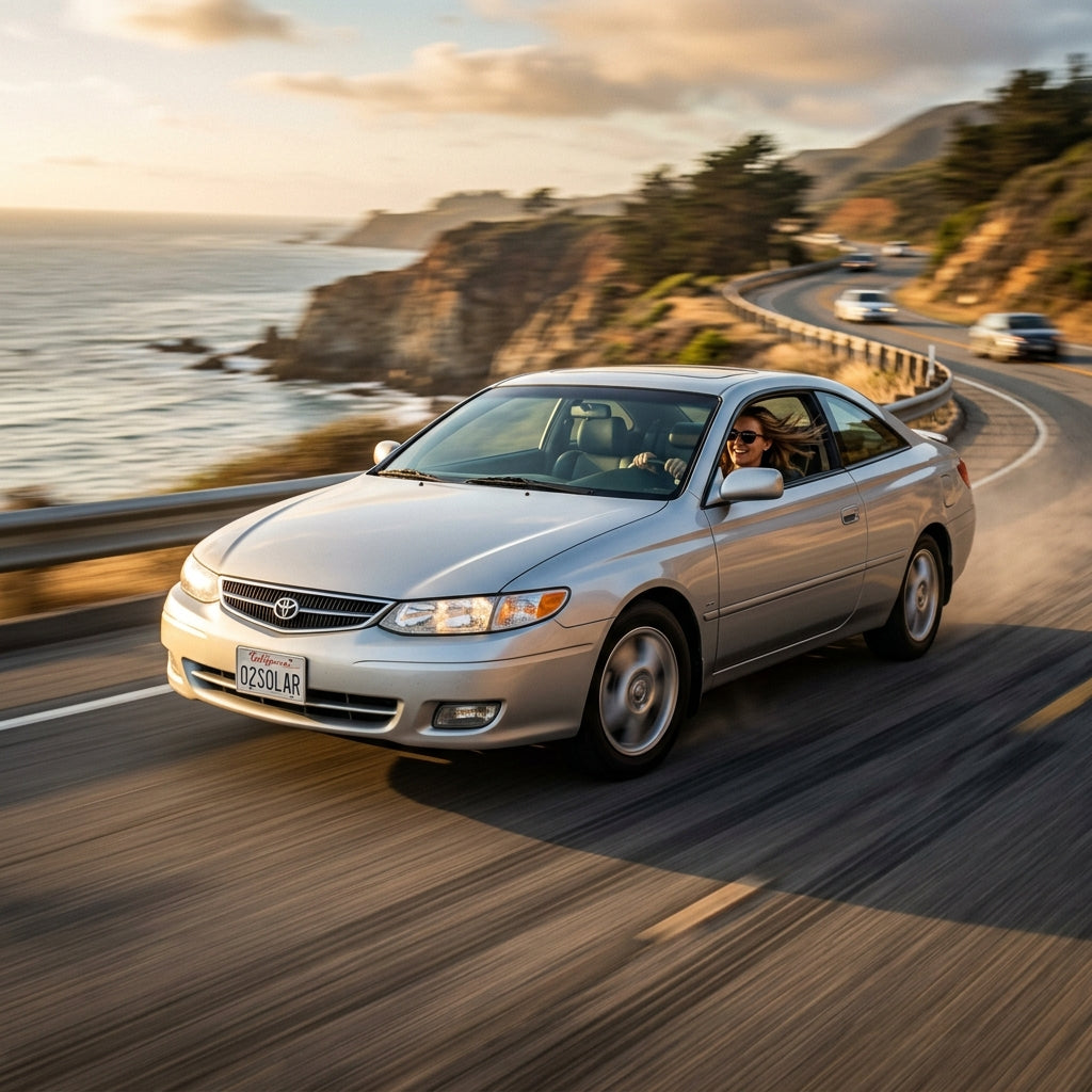 Action Shot: Toyota Solara Driving Fast