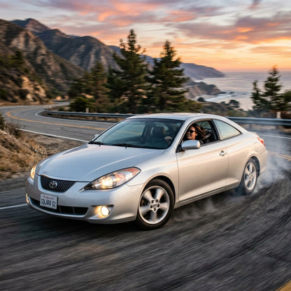 Action Shot: Toyota Solara Driving Fast