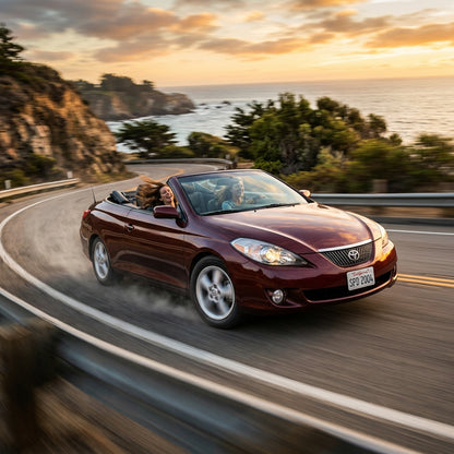 Action Shot: Toyota Solara Driving Fast