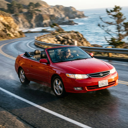 Action Shot: Toyota Solara Driving Fast