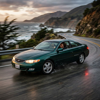 Action Shot: Toyota Solara Driving Fast