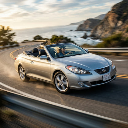 Action Shot: Toyota Solara Driving Fast