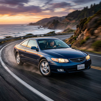 Action Shot: Toyota Solara Driving Fast